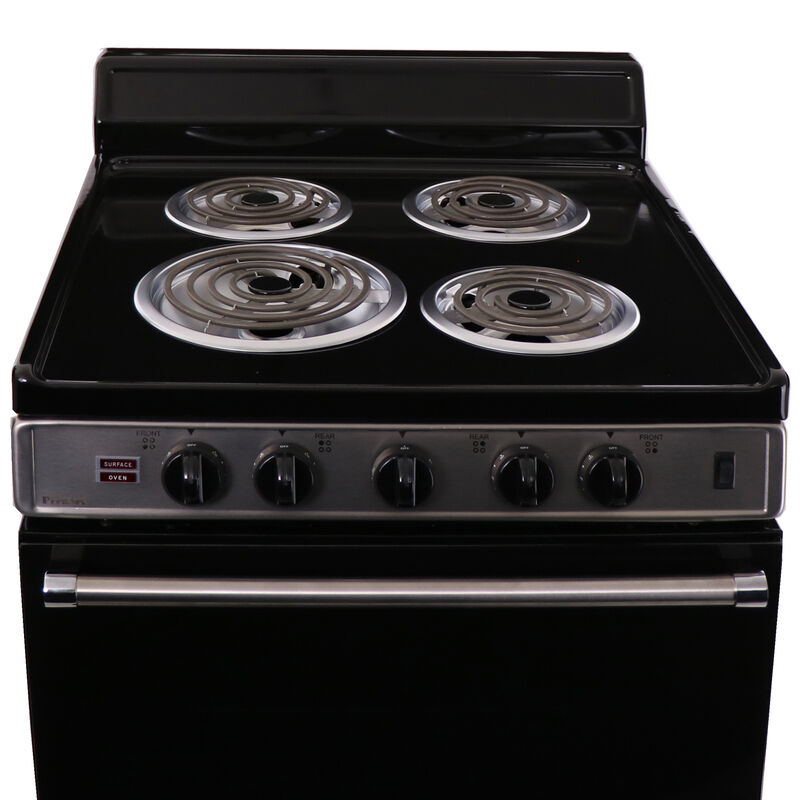 Premier 24 in. 2.9 cu. ft. Electric Range with Coil Burners - Stainless Steel, , hires