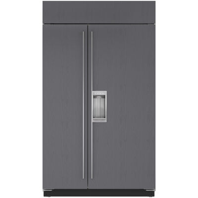 Sub-Zero Classic 48 in. 28.4 cu. ft. Built-In Smart Counter Depth Side-by-Side Refrigerator with External Water Dispenser - Custom Panel Ready | BI-48SD/O