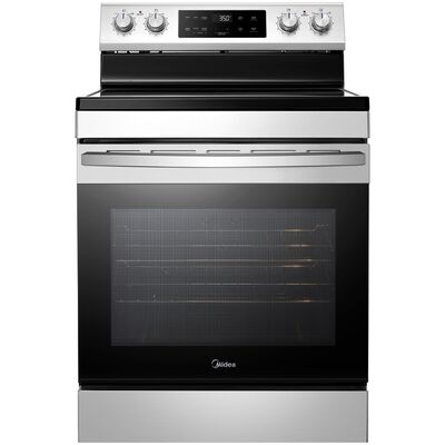 Midea 30 in. 6.3 cu. ft. Electric Range with Radiant Burners - Stainless Steel | MER30S3AST