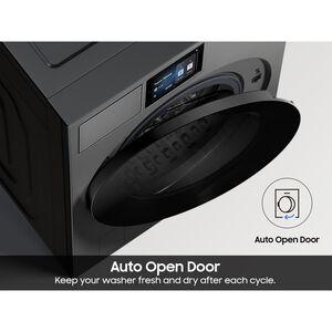 Samsung Bespoke 27 in. 5.3 cu. ft. Smart Stackable Front Load Washer with AI Home, AI OptiWash+, Sanitize & Steam Cycle - Dark Steel, , hires