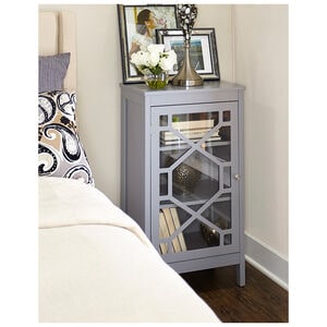 Hale 20" Glass Door Cabinet-Gray, , hires