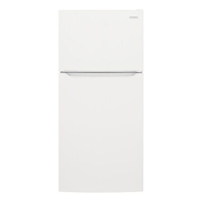 Frigidaire 30 in. 18.3 cu. ft. Garage-Ready Top Freezer Refrigerator with Glass Shelves - White | FFTR1835VW