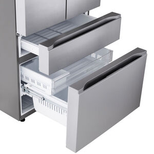 LG 36 in. 29.6 cu. ft. Smart 4-Door French Door Refrigerator with Internal Water Dispenser - PrintProof Stainless Steel, , hires