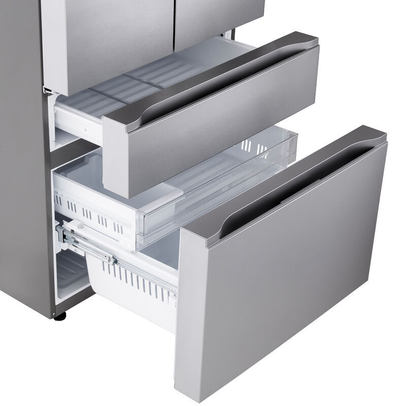 LG 36 in. 29.6 cu. ft. Smart 4-Door French Door Refrigerator with Internal Water Dispenser - PrintProof Stainless Steel, , hires