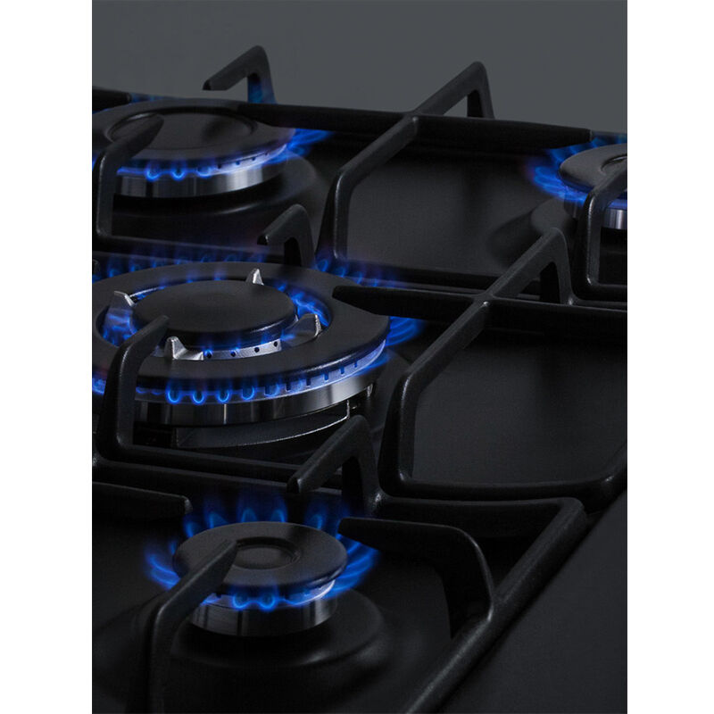 Summit 27 in. 5-Burner Natural Gas Cooktop - Black, , hires