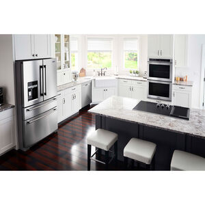 Maytag 36 in. 5-Burner Electric Cooktop with Power Burner, Reversible Grill & Griddle - Stainless Steel, , hires