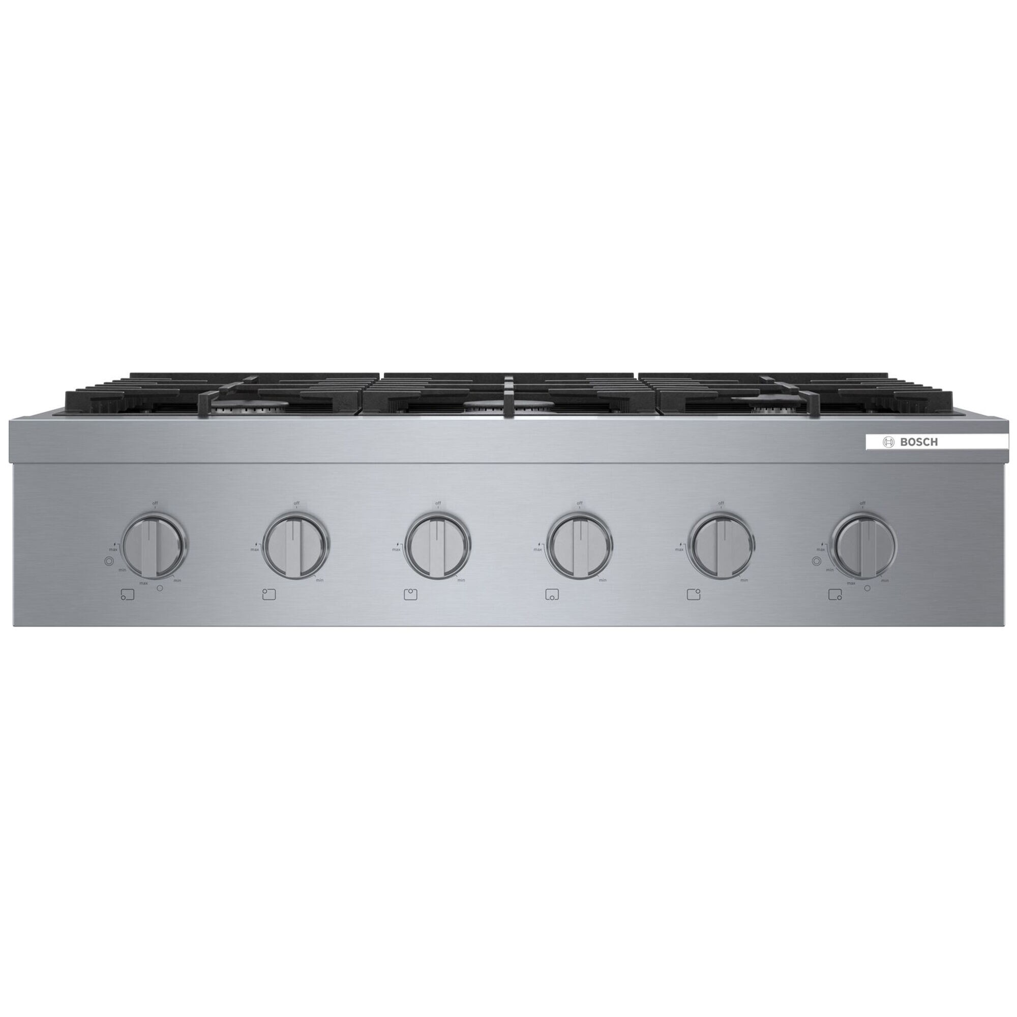 Bosch 800 Series 36 in. 6-Burner Natural Gas Rangetop with