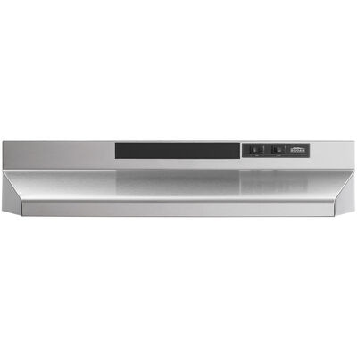 Broan F40000 Series 36 in. Standard Style Range Hood with 2 Speed Settings, 230 CFM & 1 Incandescent Light - Stainless Steel | F403604