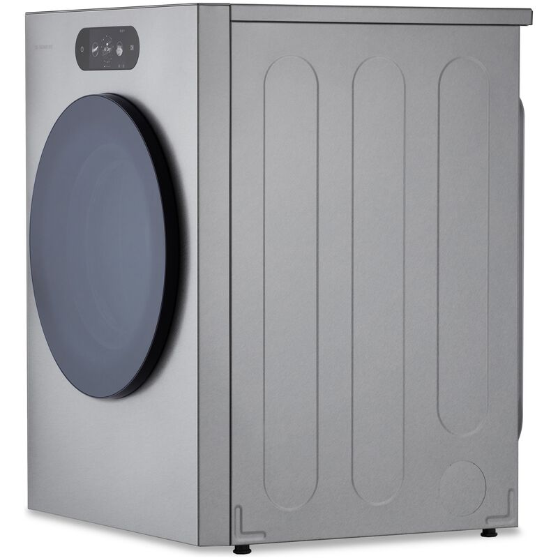 LG SIGNATURE 29 in. 9.0 cu. ft. Smart Stackable Gas Dryer with Built-In Intelligence, TurboSteam, AI Sensor Dry & Sanitize Cycle - Brushed Platinum Steel, , hires