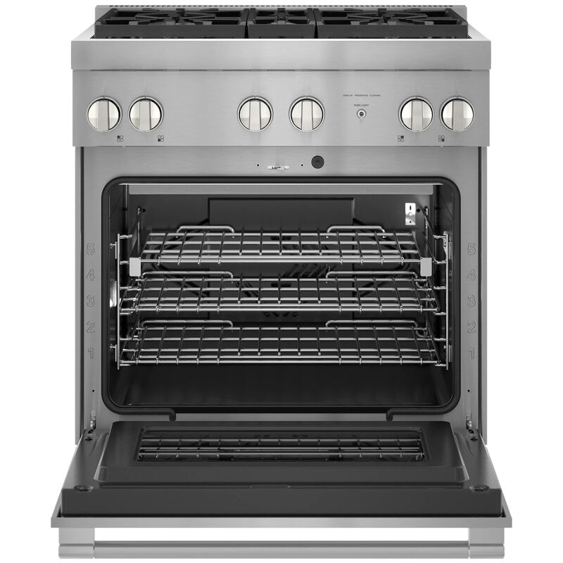 Thermador Pro Harmony Professional Series 30 in. 4.4 cu. ft. True European Convection Dual Fuel Range with 4 Sealed Burners - Stainless Steel, , hires