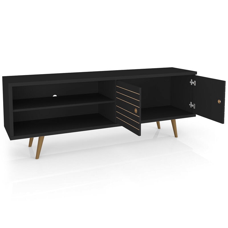 Manhattan Comfort Liberty 63" TV Stand - Black, , hires