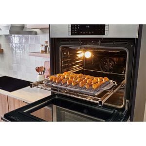 Bosch 800 Series 30 in. 9.2 cu. ft. Top Control Electric Double Wall Oven with True European Convection - Stainless Steel, , hires