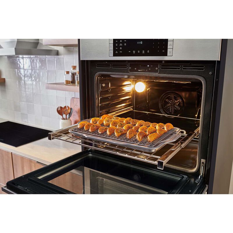 Bosch 800 Series 30 in. 9.2 cu. ft. Top Control Electric Double Wall Oven with True European Convection - Stainless Steel, , hires