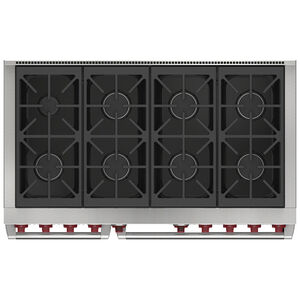Wolf 48 in. 7.8 cu. ft. Convection Double Oven Freestanding Dual Fuel Range with 8 Sealed Burners - Stainless Steel, , hires