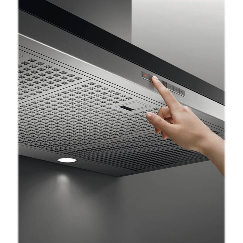 Fisher & Paykel Series 7 36 in. Convertible Chimney Style Range Hood with 600 CFM, 4 Fan Speeds & 2 LED Lights - Stainless Steel, , hires
