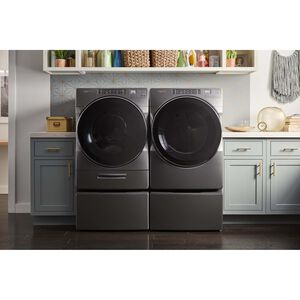 Whirlpool 27 in. 7.4 cu. ft. Stackable Gas Dryer with Sensor Dry, Stainless Steel Dryer Drum, Sanitize & Steam Cycle - Chrome Shadow, , hires