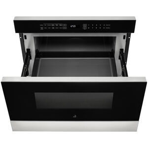 JennAir Noir 24 in. 1.2 cu. ft. 950W Drawer Microwave with Sensor Cooking - Floating Glass Black, , hires