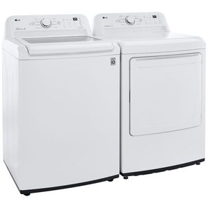 LG 27 in. 7.3 cu. ft. Electric Dryer with Sensor Dry Technology & Solid White Door Trim - White, , hires