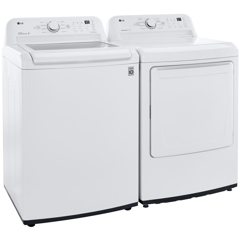 LG 27 in. 7.3 cu. ft. Electric Dryer with Sensor Dry Technology & Solid White Door Trim - White, , hires