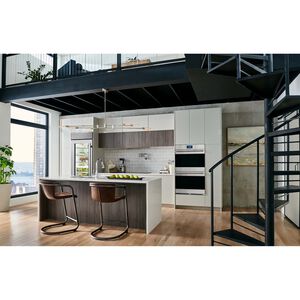 Sub-Zero Classic Series 30 in. Built-In 17.0 cu. ft. Left-Hinged Smart Bottom Freezer Refrigerator with Tubular Handles - Glass Door with Stainless Steel Trim, , hires