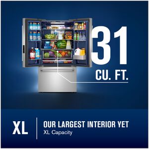Maytag 36 in. 30.5 cu. ft. French Door Refrigerator with Internal Water Dispenser - Fingerprint Resistant Stainless Steel, , hires