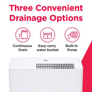 Frigidaire 50 Pint Energy Star Dehumidifier with 2 Fan Speeds - White, , hires