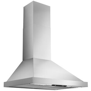 Best WCP1 Series 30 in. Chimney Style Smart Range Hood with 4 Speed Settings, 650 CFM & 2 LED Lights - Stainless Steel, , hires