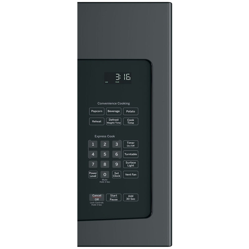 GE 30 in. 1.6 cu. ft. 950W Over-the-Range Microwave with 300 CFM - Black, Black, hires