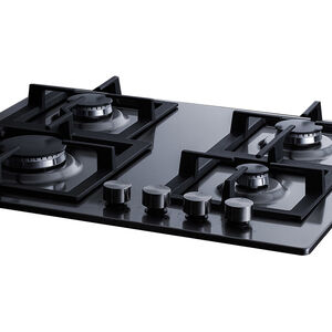 Summit 24 in. 4-Burner Natural Gas Cooktop - Stainless Steel, , hires