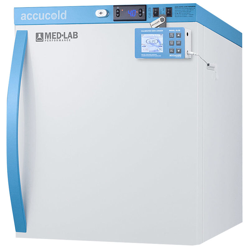 Summit AccuCold Med-Lab 18 in. 1.0 cu. ft. Mini Fridge - White, , hires