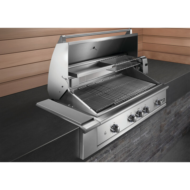 DCS Series 9 48 in. 3-Burner Built-In Liquid Propane Gas Grill with Rotisserie, Sear Burner & Smoke Box - Stainless Steel, , hires