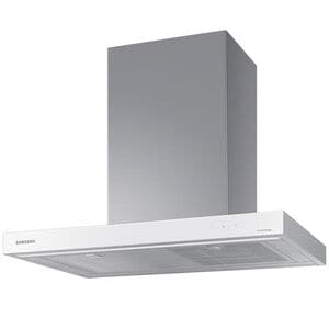 Samsung 30 in. Smart Convertible Chimney Style Range Hood with 630 CFM, 4 Fan Speeds & 1 LED Light - White, , hires