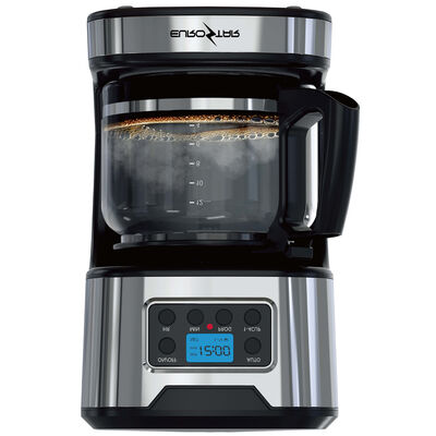 Eurostar 12-Cup Programmable Coffee Maker - Silver | CM1204SS