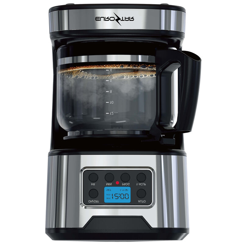 Eurostar 12-Cup Programmable Coffee Maker - Silver, , hires