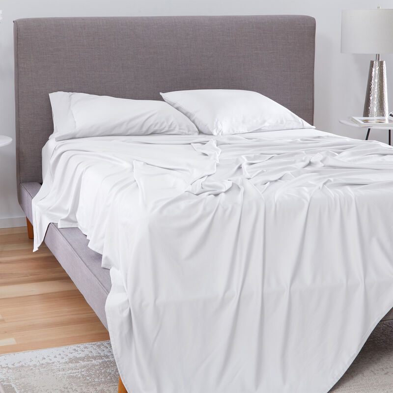 BEDGEAR Hyper-Cotton Split Cal King Size Sheet Set (Ideal for Adj. Bases) - Bright White, Bright White, hires