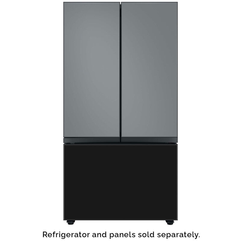 Samsung BESPOKE 3-Door French Door Bottom Panel for Refrigerators - Charcoal Glass, , hires