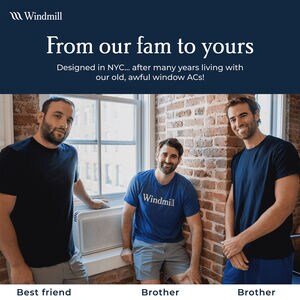 Windmill WhisperTech 8,000 BTU 115V Smart Energy Star Window Air Conditioner with Inverter, 3 Fan Speeds, Sleep Mode & Remote Control - White, , hires