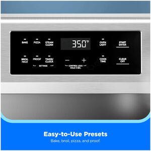 Midea 30 in. 6.3 cu. ft. Electric Range with Radiant Burners - Stainless Steel, , hires