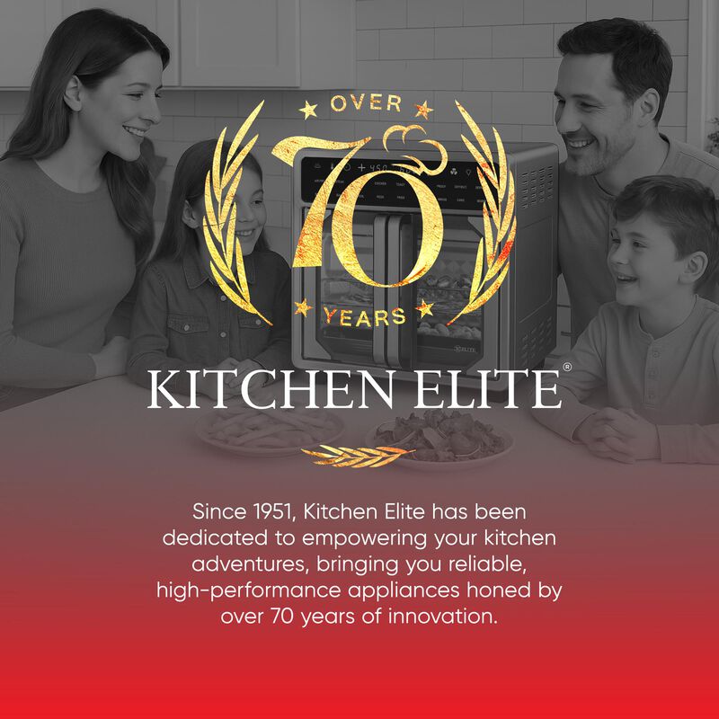 Kitchen Elite 16QT French Door Toaster Oven with Air Fryer, , hires