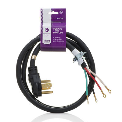 Smart Choice 6' 30 Amp 4 Wire Dryer Cord | 5304492442