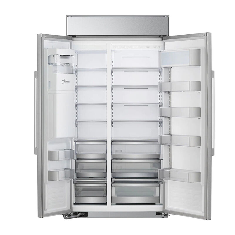 LG Studio 42 in. 25.6 cu. ft. Built-In Smart Counter Depth Side by Side Refrigerator with Ice & Water Dispenser - Stainless Steel, , hires