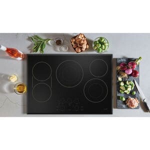 Cafe 30 in. 5-Burner Smart Electric Cooktop with Simmer Burner & Power Burner - Black, , hires
