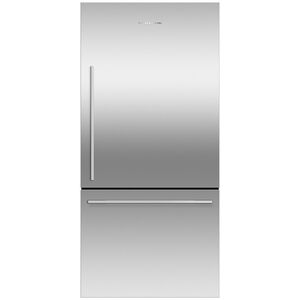 Fisher & Paykel Series 5 31 in. 17.1 cu. ft. Smart Counter Depth Bottom Freezer Refrigerator with Ice Maker - Stainless Steel, , hires