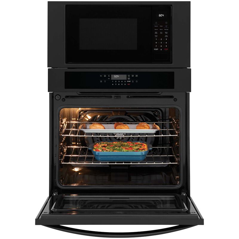 Frigidaire 30 in. 6.9 cu. ft. Electric Microwave/Wall Oven Combo with Standard Convection & Sensor Cooking - Black, , hires