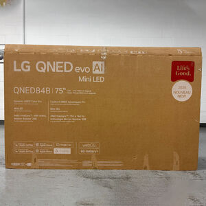 LG - 75" Class QNED84B QNED Mini-LED AI 4K UHD Smart webOS TV (Open Box Good Condition), , hires
