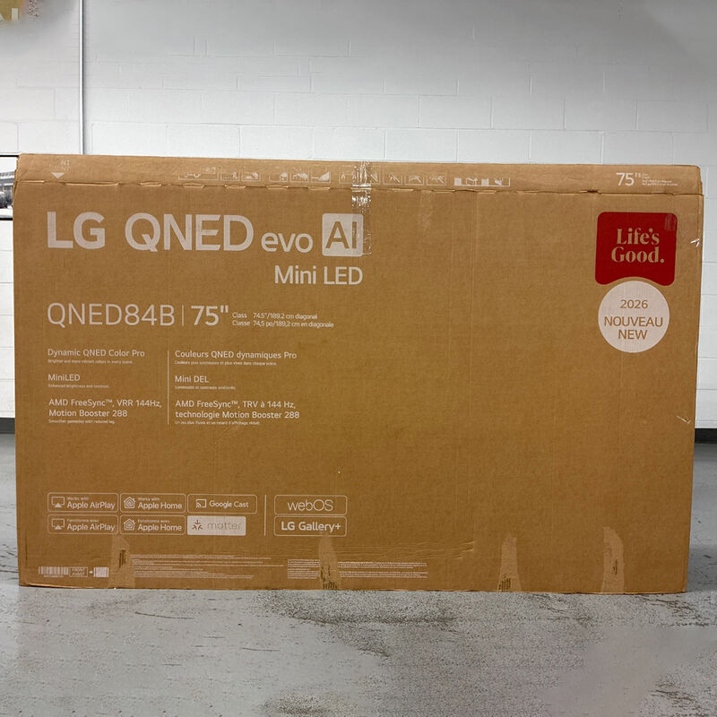 LG - 75" Class QNED84B QNED Mini-LED AI 4K UHD Smart webOS TV (Open Box Good Condition), , hires