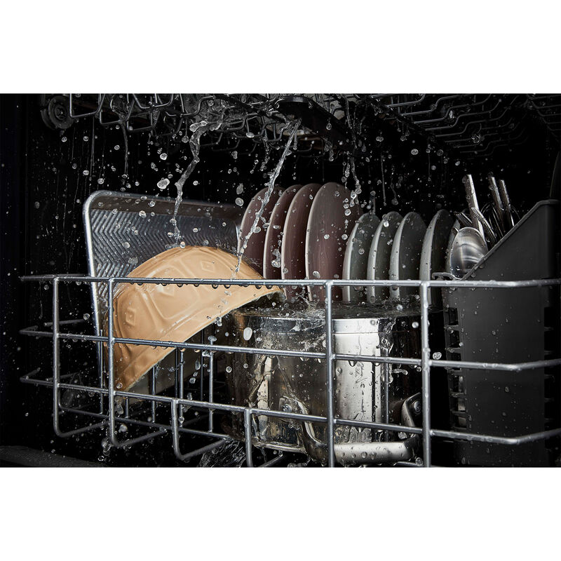 Whirlpool 24 in. Top Control Dishwasher with 55 dBa Sound Level - Monochromatic Stainless Steel, , hires