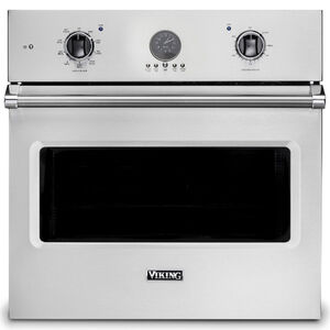 Viking 5 Series 30 in. 4.7 cu. ft. Electric Single Wall Oven with True European Convection - Stainless Steel, , hires