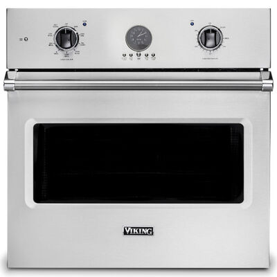 Viking 5 Series 30" 4.7 Cu. Ft. Electric Wall Oven with True European Convection & Self Clean - Stainless Steel | VSOE530SS