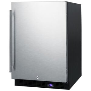 Summit 24 in. 4.6 cu. ft. Built-in Outdoor Frost Free Compact Upright Freezer with Adjustable Shelves - Stainless Steel, , hires